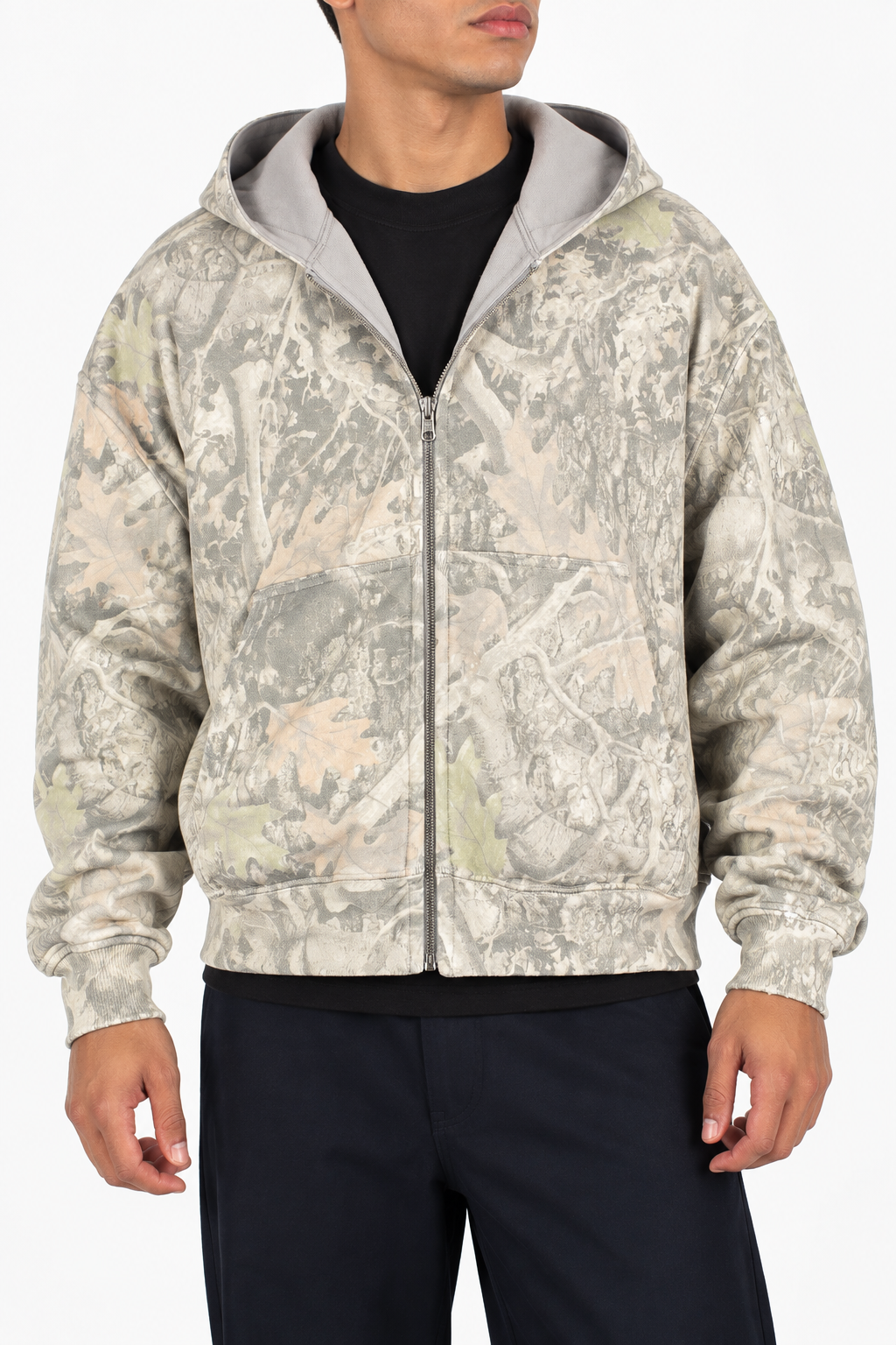 042 Clothing: Reversible Camo Zip Up